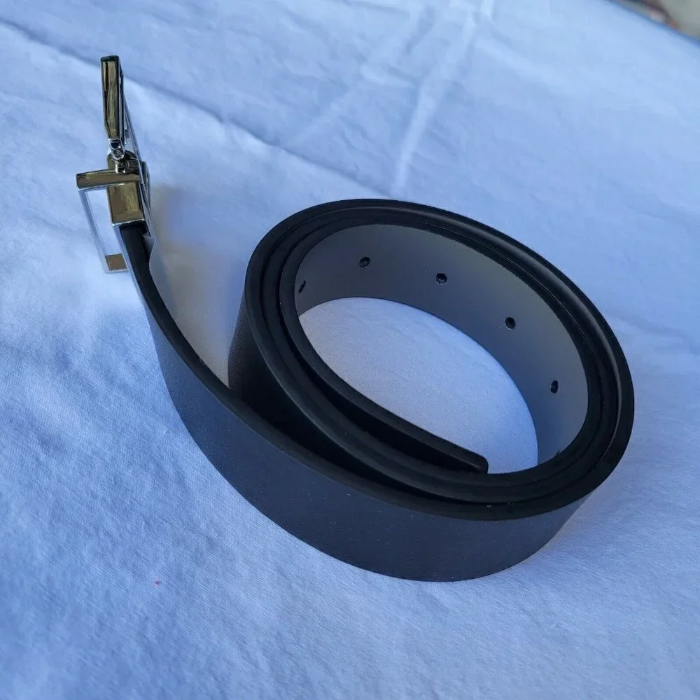 MEN'S INC Reversible Faux Leather Belt. Size 34-36